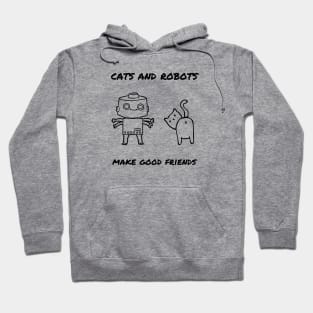 Cats and Robots Hoodie